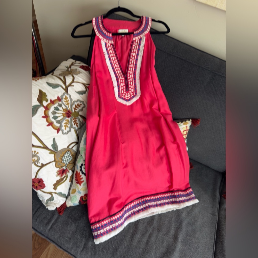 Mudpie Sundress Dark Pink Bohemian Sleeveless Excellent Used Condition